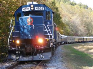 Blue Ridge Scenic Railway near our cabins in Murphy NC